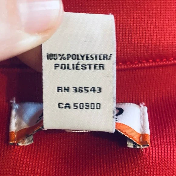 IZOD Full Zip Track Jacket Red Tennis Golf AthleticWear Athleisure Sz XLarge - Picture 8 of 9